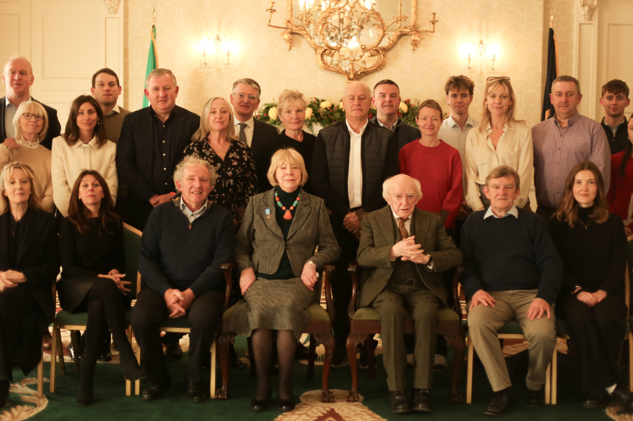 President and Sabina attend planting of ‘The One Hundred Million Trees Project’ in Áras an Uachtaráin - Photo Credit: Photos by Martin Blake and Frankie Greene.