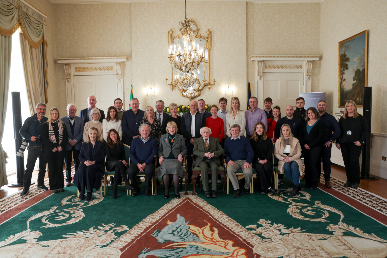 President and Sabina attend planting of ‘The One Hundred Million Trees Project’ in Áras an Uachtaráin - Photo Credit: Photos by Martin Blake and Frankie Greene.